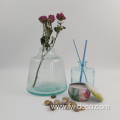 Recycle blue Glass vase For Wedding